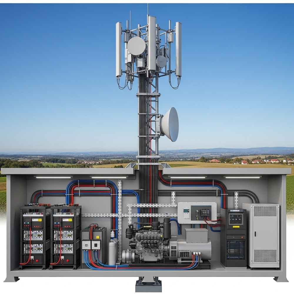 Scalable backup power system for telecom