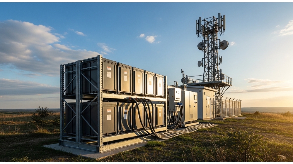 Backup batteries for towers