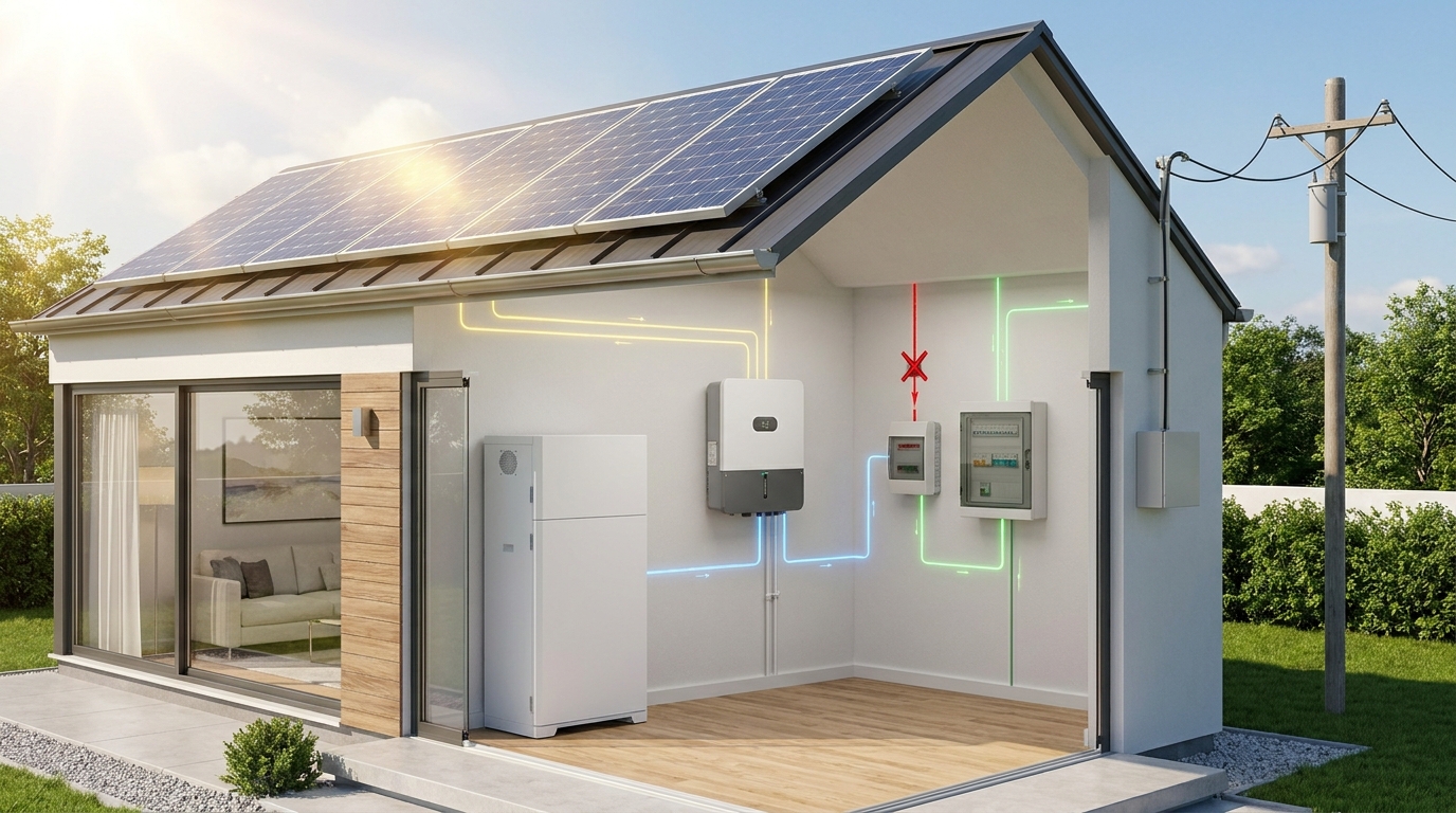 On/Off-Grid Hybrid ESS: Switching Between Modes