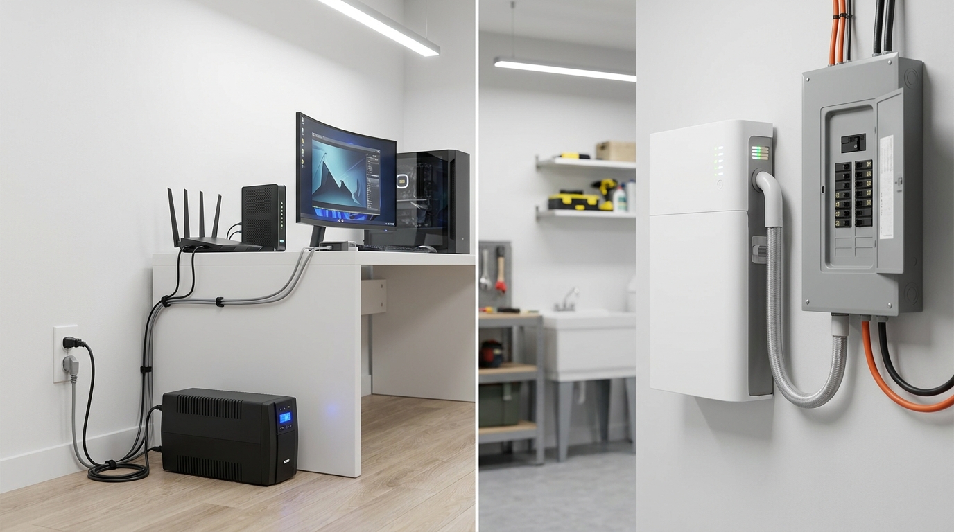 UPS Home Battery vs Whole-Home ESS: Real Difference