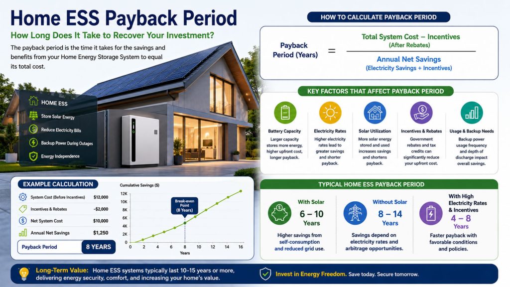Home ESS Payback Period